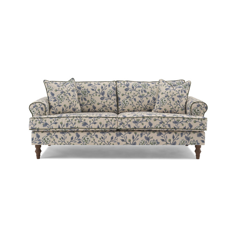 Erin & Ben Co Faulkner Sofa, Blue/Beige/Green