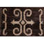 Tapis oriental géométrique Gabbeh Kashkoli noué à la main 6 x 8