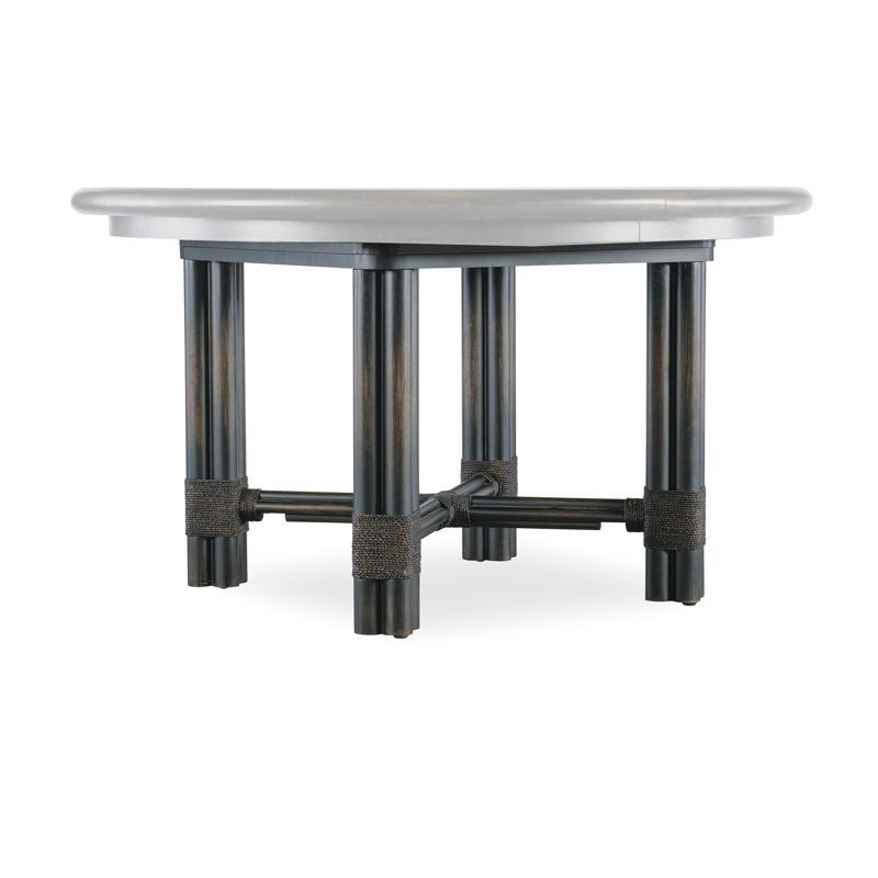 Retreat Round 74'' Dining Table, Black Sand
