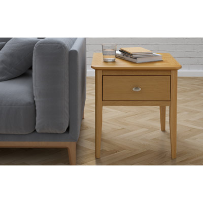 Dews 1 Drawer Side Table with Storage