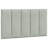 Bed Frame with LED without Mattress Hanko Light Grey 80x200 cm Velvet-1919119019-1919119021