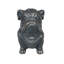 Statue d'extérieur 16 po en polyrésine noire pour chien