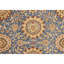 Hand Knotted Wool Oriental Area Rug in Blue And Gold
