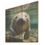Curious Manatee Gaze II - Lamantin sur bois-1376988565