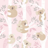 Tiny Tots 2 Glittery Koalas Design 33' L x 21" W Wallpaper Roll