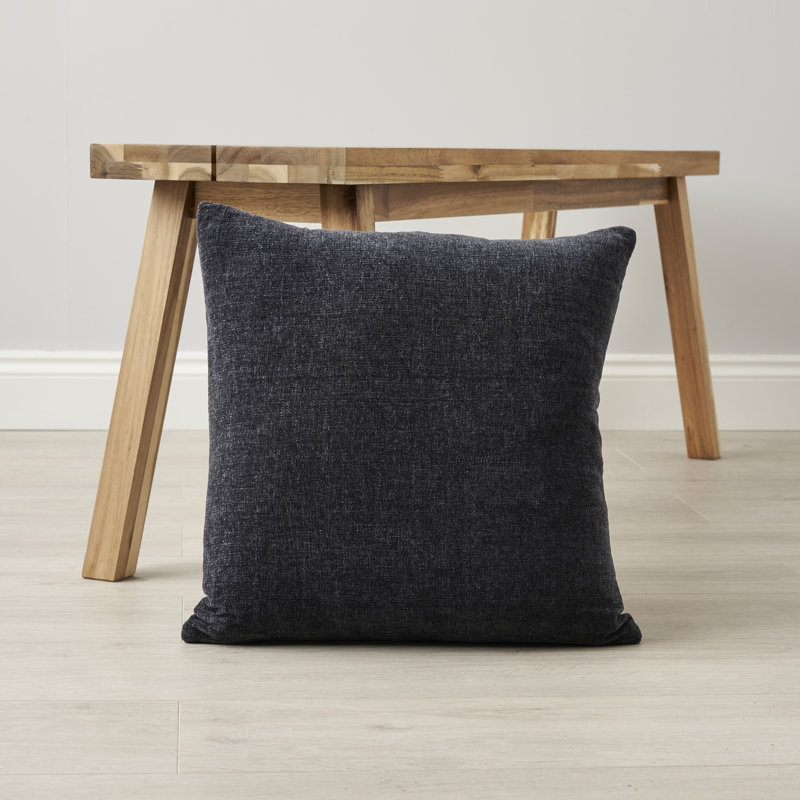Polemenakos Square Cushion, Charcoal