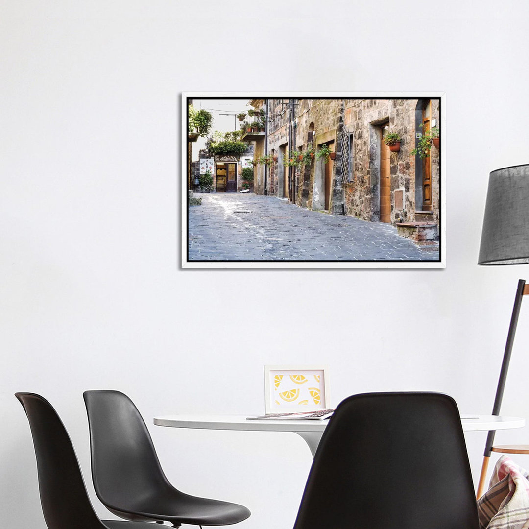 Leinwandbild Village Street, Contignano, Siena Province, Tuscany Region, Italy von Julie Eggers