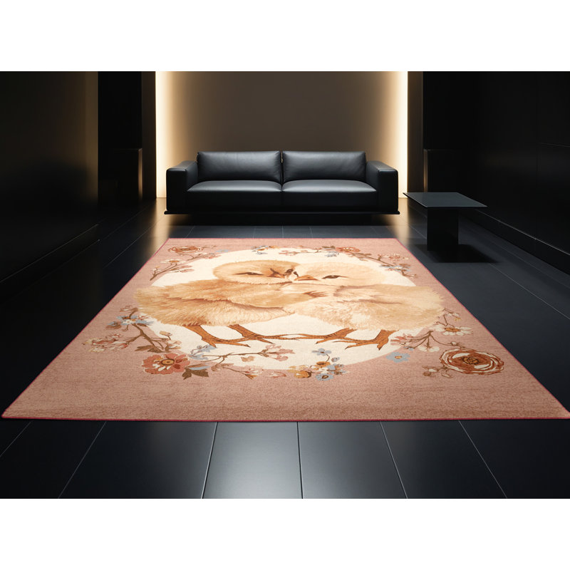 Tapis moelleux moelleux et moelleux à motif abstrait moderne et contemporain Farkas, 3 x 5