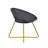 Kendleton Velvet Accent Chair with Gold Metal Legs-1881233428