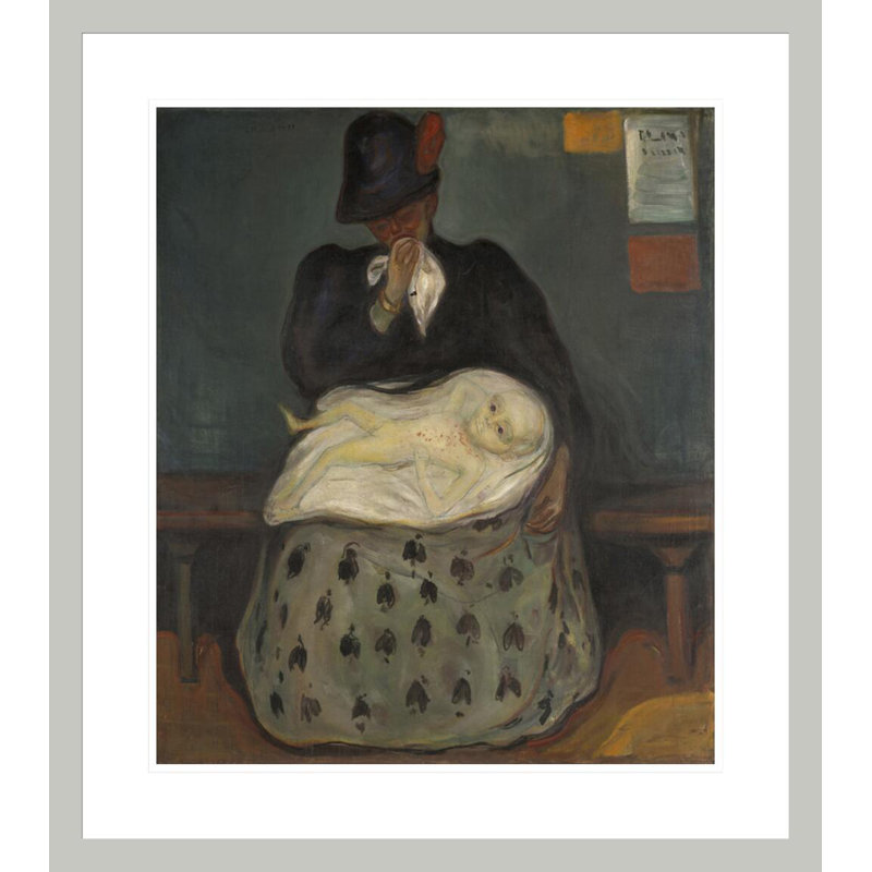 Inheritance by Edvard Munch -Framed Giclee Print, 26.51" H x 23.5" W