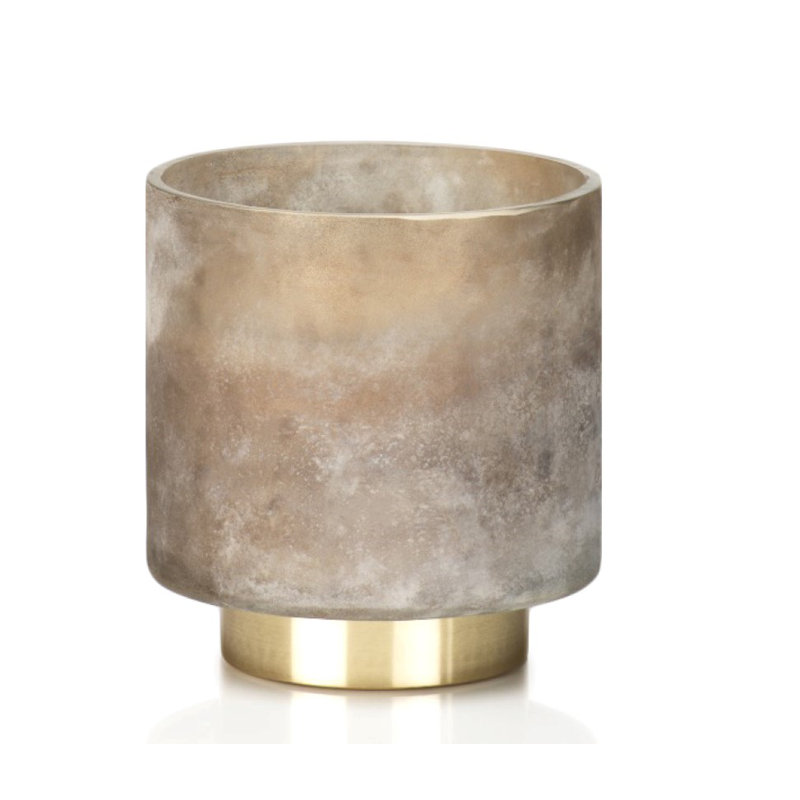 Honaker Tobacco Flower Scented Jar Candle, Taupe, Medium