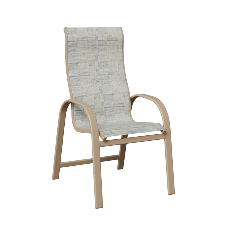 Chaise de salle à manger à haut dossier Amma Sahara Speckle, Sahara moucheté, Solido Luxe