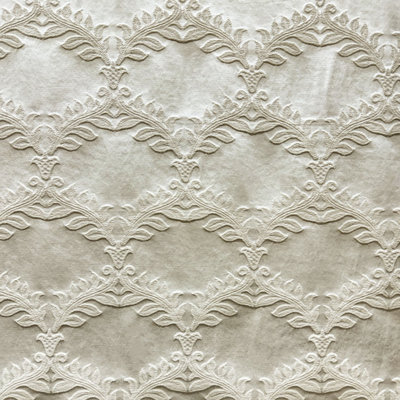 Diamond Fabric | Embossed Floral Diamond Shape Fabric | Drapery & Curtain Fabric and Upholstery Fabric