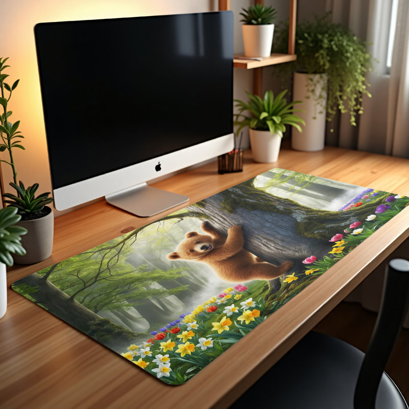 Polyester Desk Pad, 14.4x12.1