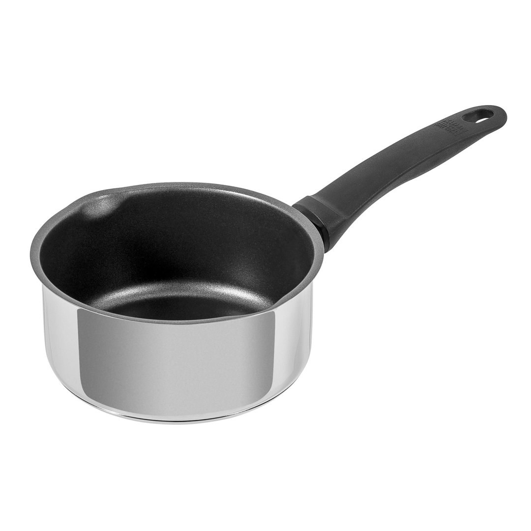 Kuhn Rikon Classic Stainless Steel Non-Stick Induction Safe Milk Pan, 16cm/1.4L