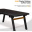 Table basse ovale pliante en bois