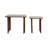 Kip Nested Travertine & Acacia Wood Side Tables
