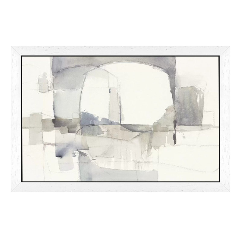 Improvisation I by Mike Schick - Print on Canvas, 152.5 cm H x 101.5 cm W, White Framed