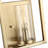 Marco 1-Light Wall Sconce in Brushed Champagne Bronze with Clear Glass
