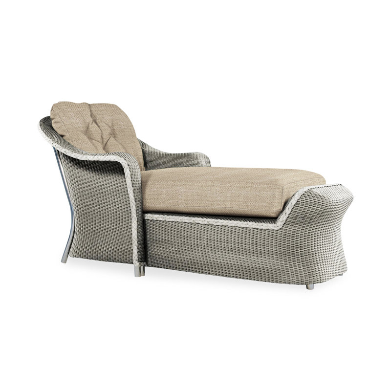 Reflections Outdoor Chaise Lounge, Sailcloth Salt, Mink