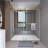 46"-48" W * 76" H Tempered Glass Double Sliding Shower Door 10mm-86215624