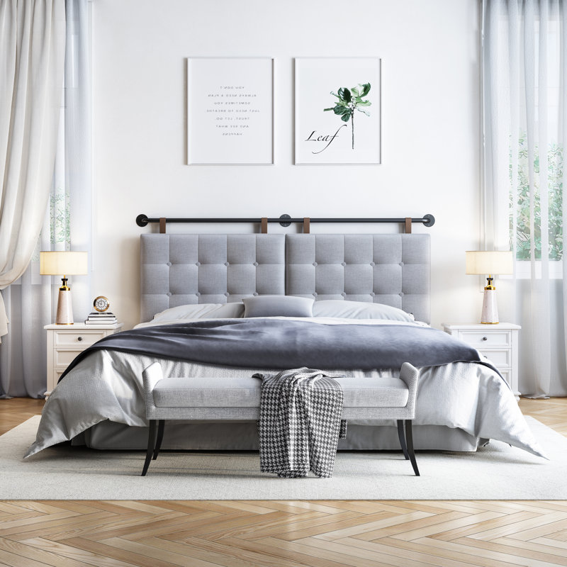 Tête de lit tapissier, Double/grand