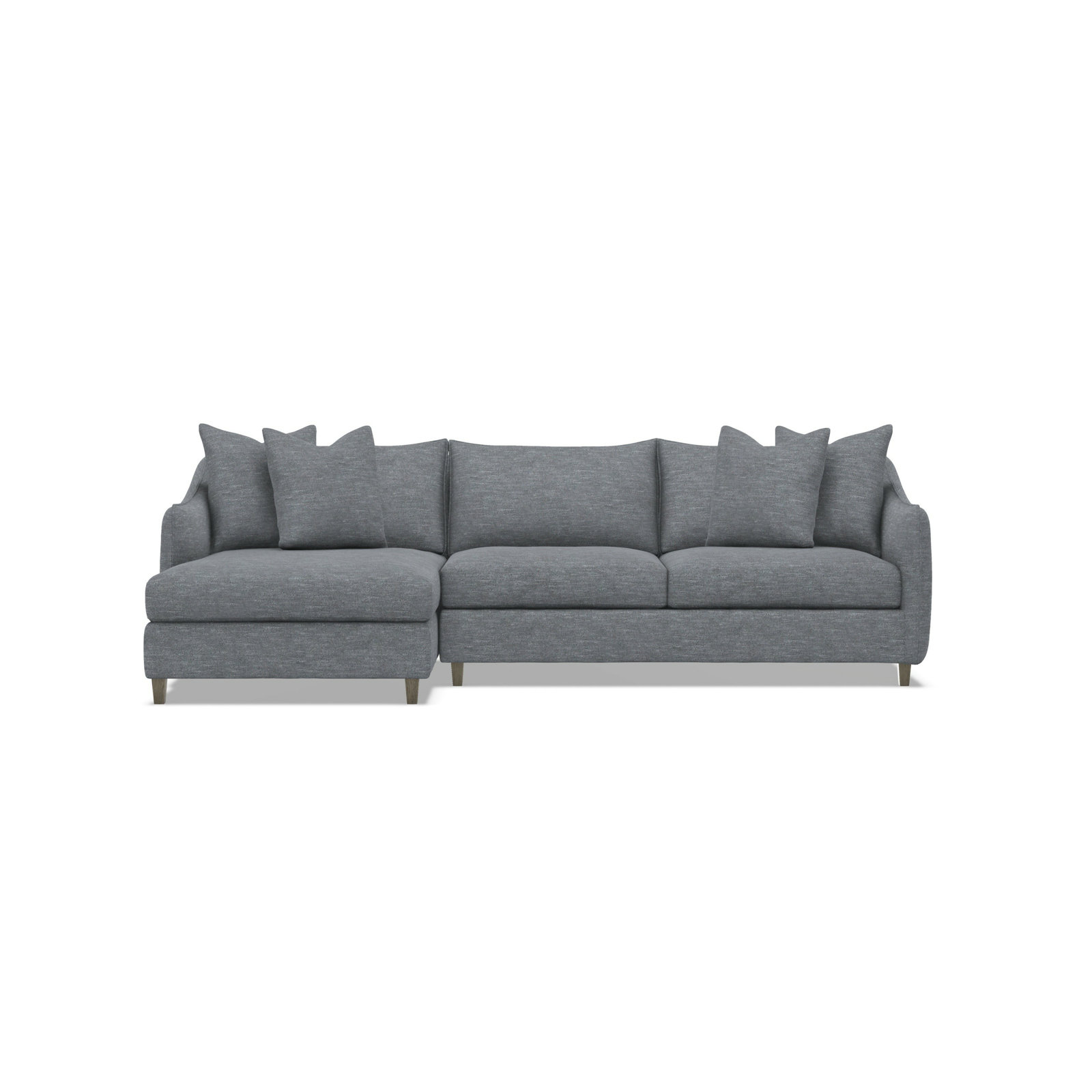 Joli Upholstered Chaise L-Sectional, 5555-011