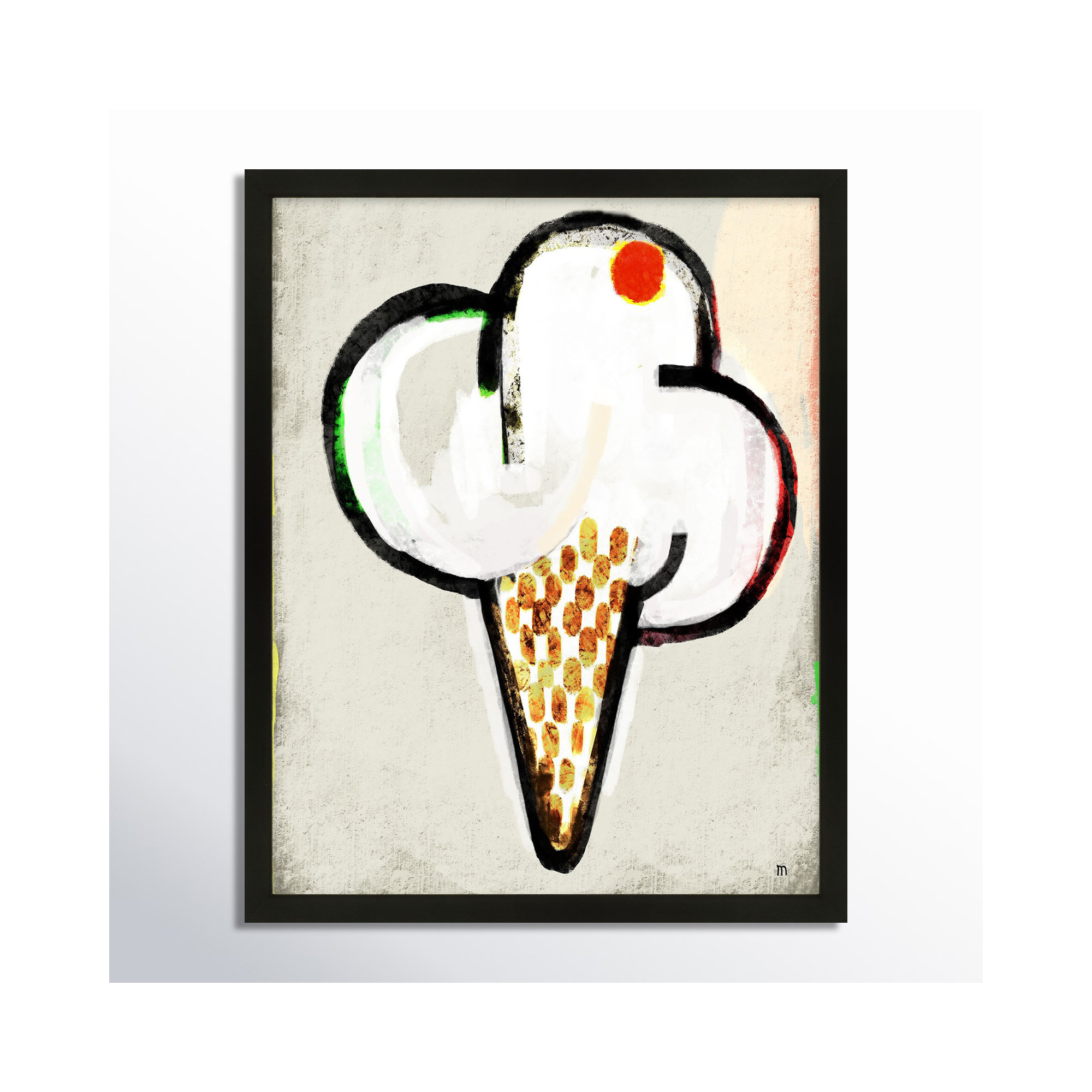 Threat by StudioM, 25" H x 20" W x 1.25" D, Black Framed Paper