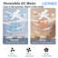 Ceiling Fans with Lights, 52" Flush Mount Ceiling Fan with Light and Remote, Quiet, Reversible, 3CCT, Dimmable, White, RGB, Low Profile Ceiling Fan for Bedroom, Living Room, Indoor/Outdoor Use