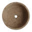 Lavabo de salle de bain vasque circulaire martelé à la main Travertine-14172189