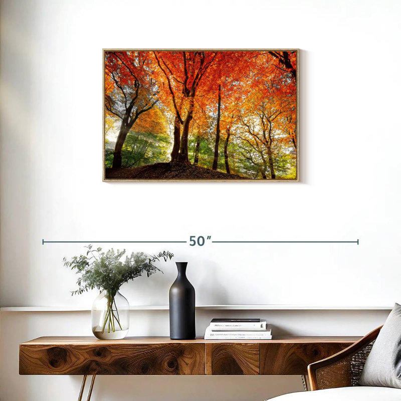 Prism Of Light, Floating Frame Natural Wood, 31" X 21"