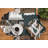 Fletcher Forest Lodge Patchwork Reversible Hatched Green 20" X 20" Machine Washable Dinner Cloth Napkin Set Of 6