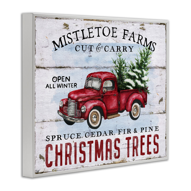 «Gistlee Farm Trees» par Creatif Belle, Estampe numérique encadrée blanc bord de mer, H 24 po x l 30 po