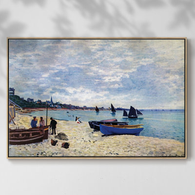 «The Beach At Sainte Adresse # 2» par Claude Monet, reproduction sur toile