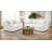 Ashlyn Fabric Upholstered Track Arm Sofa Sand