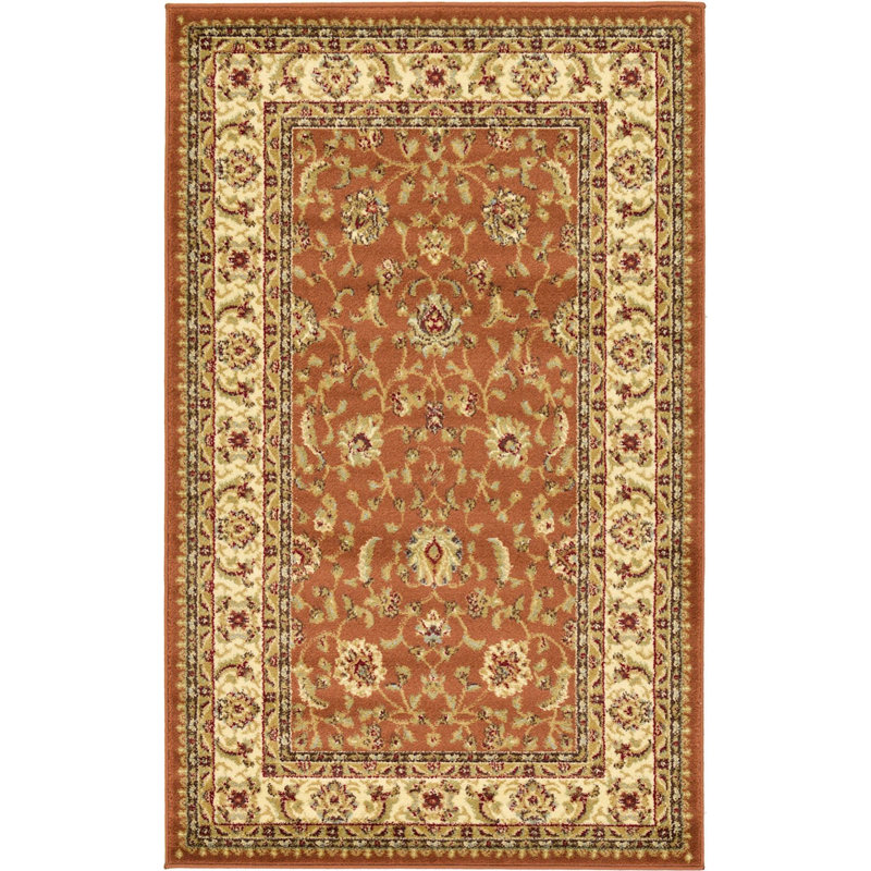 Tapis oriental Niles, Rectangle 3 pi 3 po x 5 pi 3 po, Orange