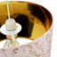 Modern Soft Cotton Fabric Lamp Shade with Shiny Foil Floral Decoration-977353222