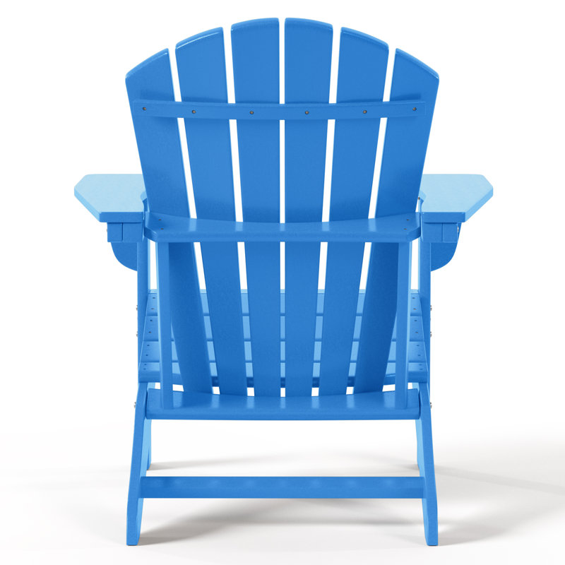 Chaise Adirondack en résine Altura avec repose-pieds, Bleu pacifique