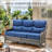 Deb 71" Outdoor Wicker Rattan Patio Sofa With 6" Thick Cushions-905469069