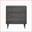 Commodes et amp; Armoire, commode 3 tiroirs Mid-Century | Gris | Panneau de fibres à densité moyenne
