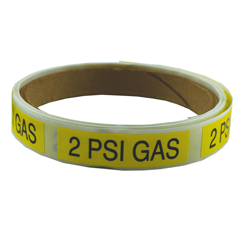 Jones Stephens 100 RL GAS LINE MARKING LABELS - White