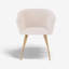 Chaise en velours rose Soroosh