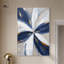 Toile blanche et bleue II avec art abstrait indigo par Art Remedy-107411359-107411345