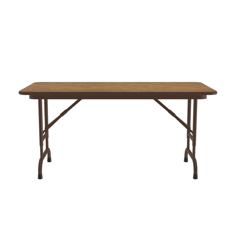 Table commerciale pliable Correll, H 29 po x L 72 po x l 24 po, Brun