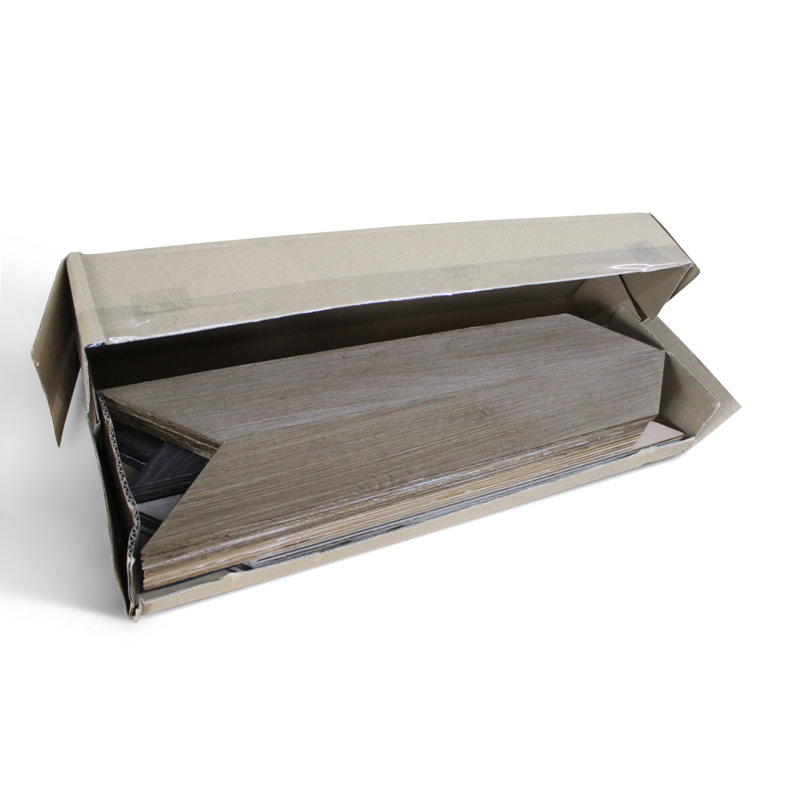 Panneau mural en bois récupéré 3,5 "x 20,9" (paquet de 32), Gris foncé