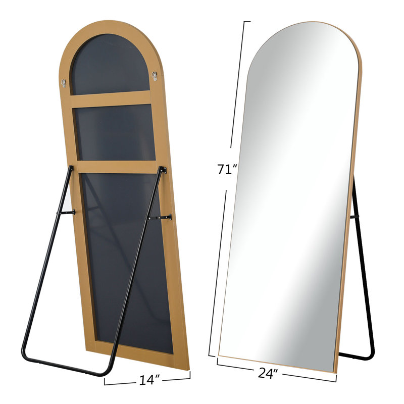 Miroir pleine grandeur Alfredo, Or