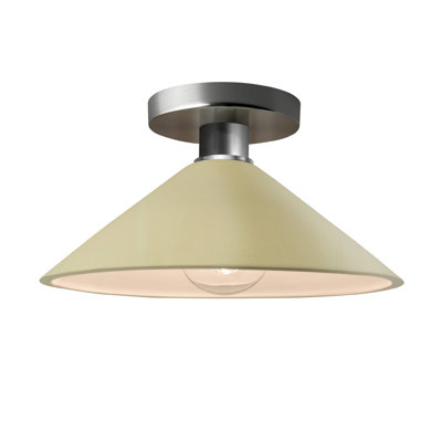 Single Light Ceramic Semi Flush Mount