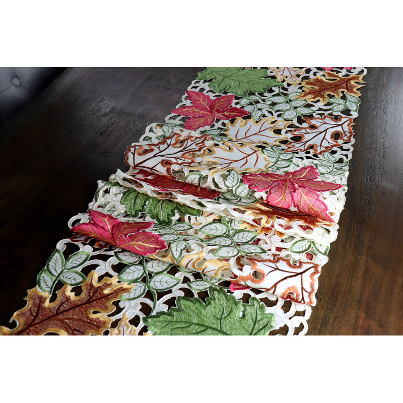 Delmonica Floral Thanksgiving Table Runner, 90" x 16"