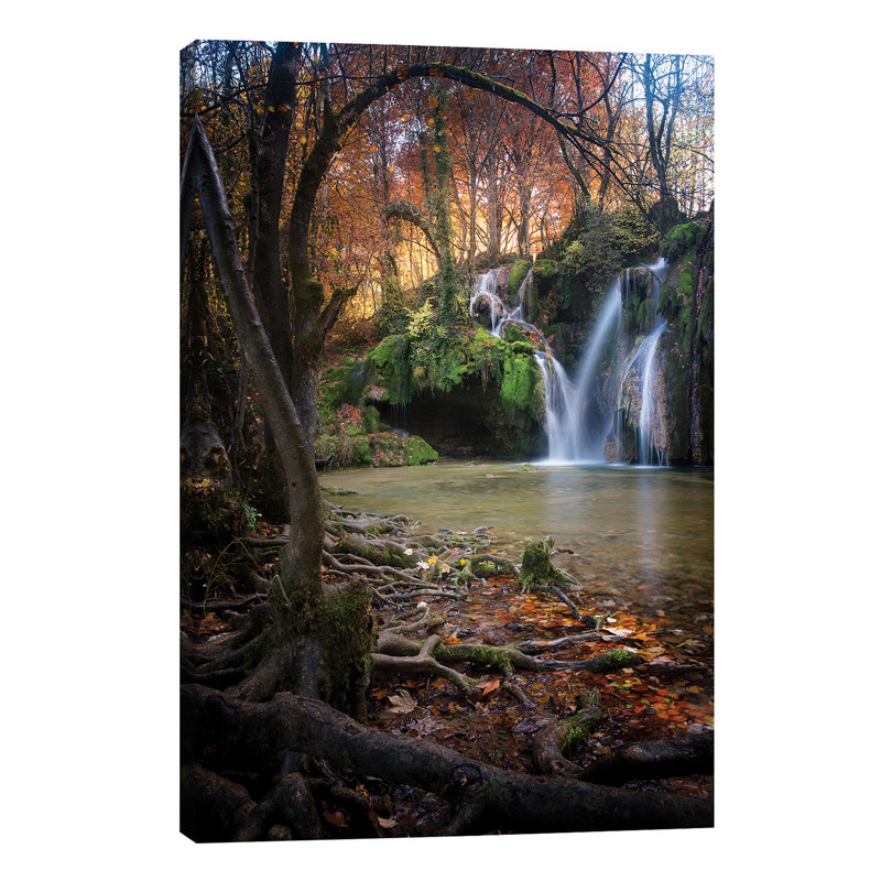 Cascade Des Tufs by Philippe Manguin - Wrapped Canvas Print, 66.04 cm H x 45.72 cm W x 3.175 cm D