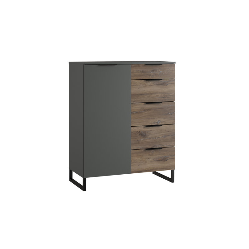 Melissa 81cm W 5 - Drawer Chest of Drawers